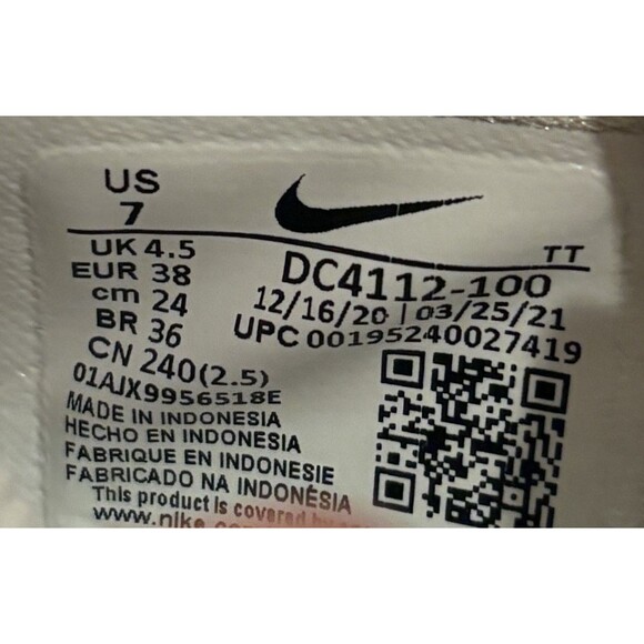 Nike Air Vapormax 2021 Flyknit Shoes Womens Size 7 DC4112-100 - Picture 7 of 7